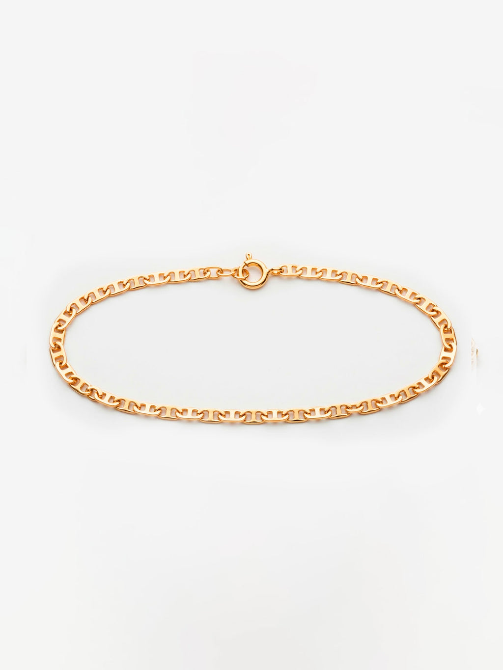 Pulseira Piastrine - 2,5 mm - banhada a ouro 18k - foto 2