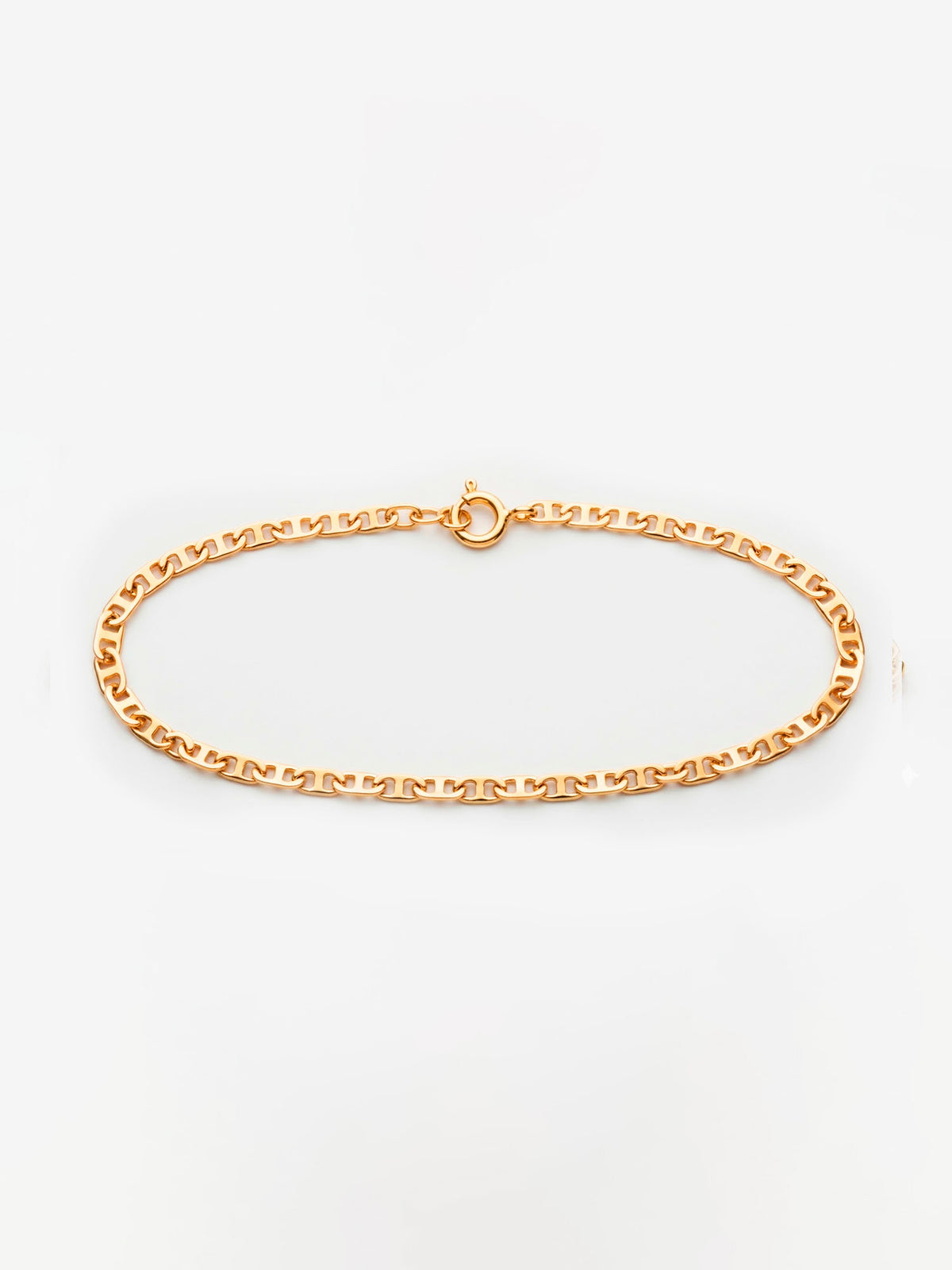 Pulseira Piastrine - 2,5 mm - banhada a ouro 18k - foto 2