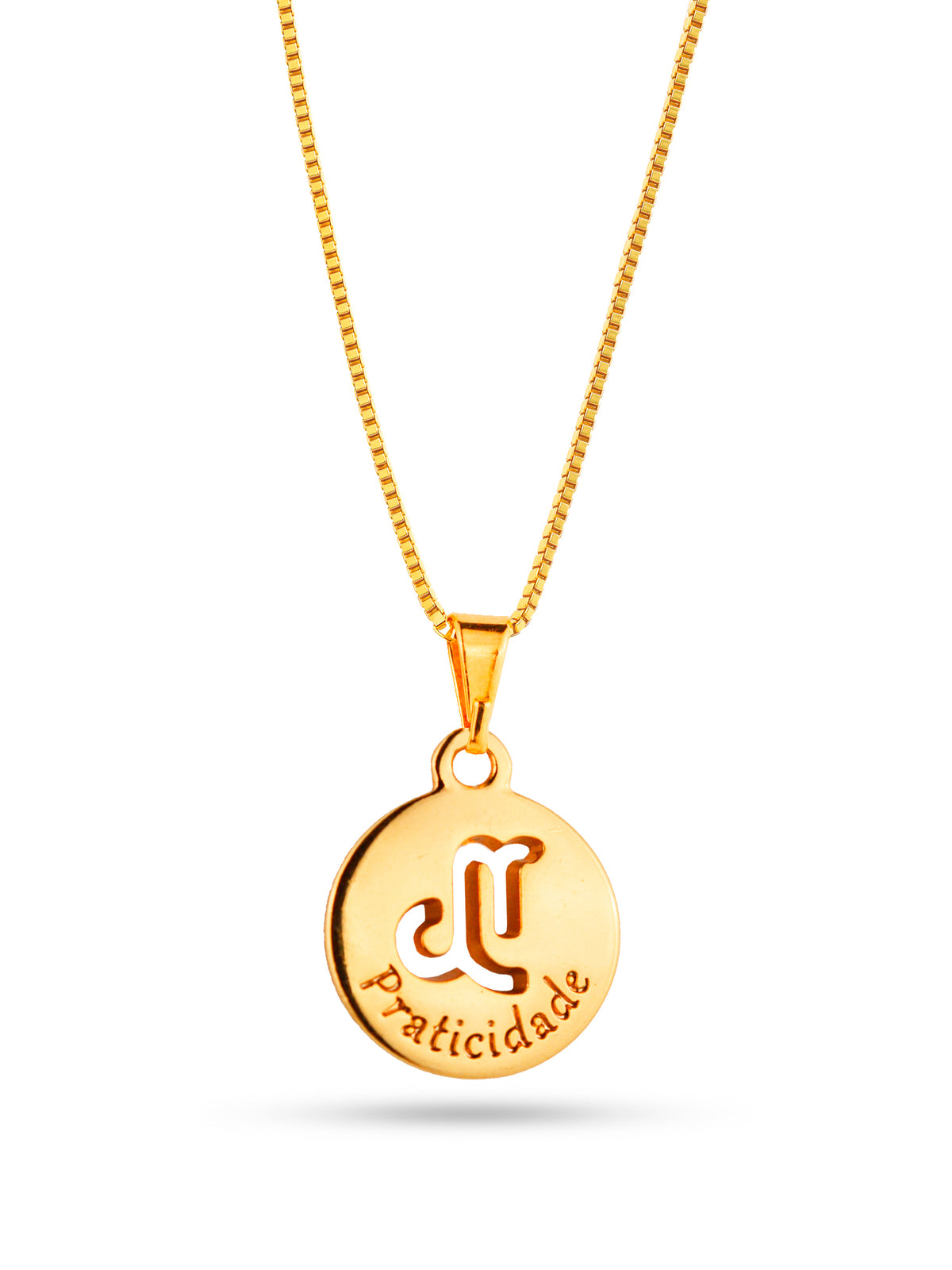 Corrente signo Capricórnio - veneziana - banhado a ouro 18k - foto 3