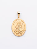 Pingente Santa Clara 2,5 x 2,0 cm - banhado a ouro 18k