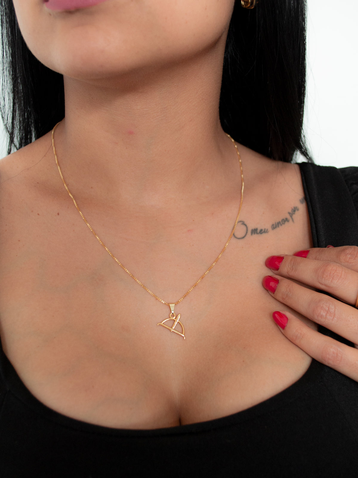 Corrente Ofá de Oxossi - veneziana - banhado a ouro 18k - foto 5