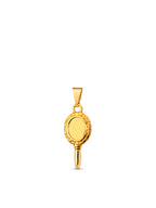 Pingente Espelho de Iemanjá - banhado a ouro 18k