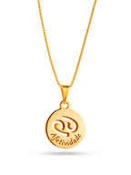 Corrente signo Câncer - veneziana - banhado a ouro 18k - foto 3
