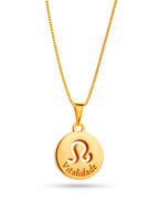 Corrente signo Leão - veneziana - banhado a ouro 18k - foto 3