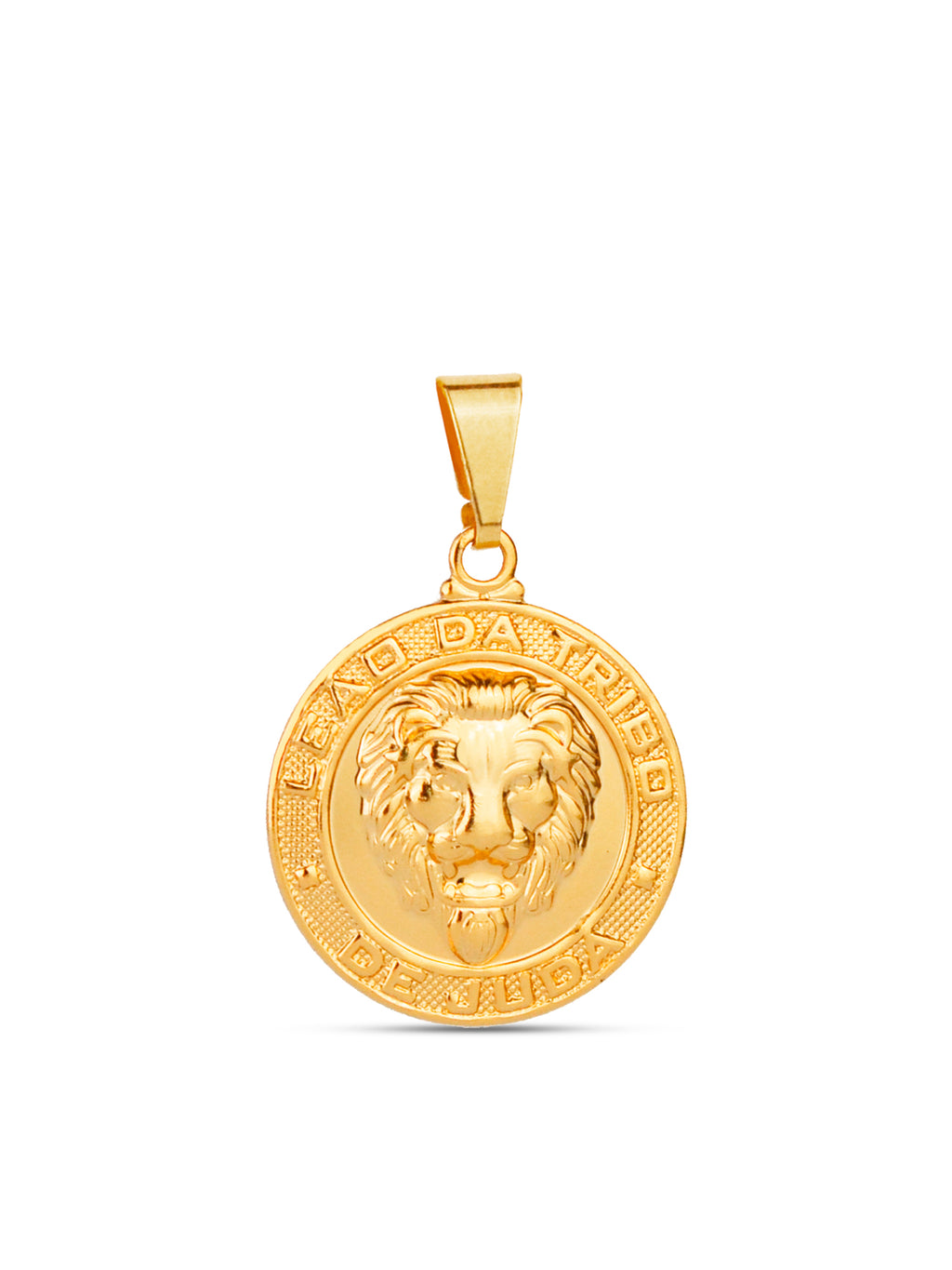 Pingente Leão da Tribo de Judah - banhado a ouro 18k