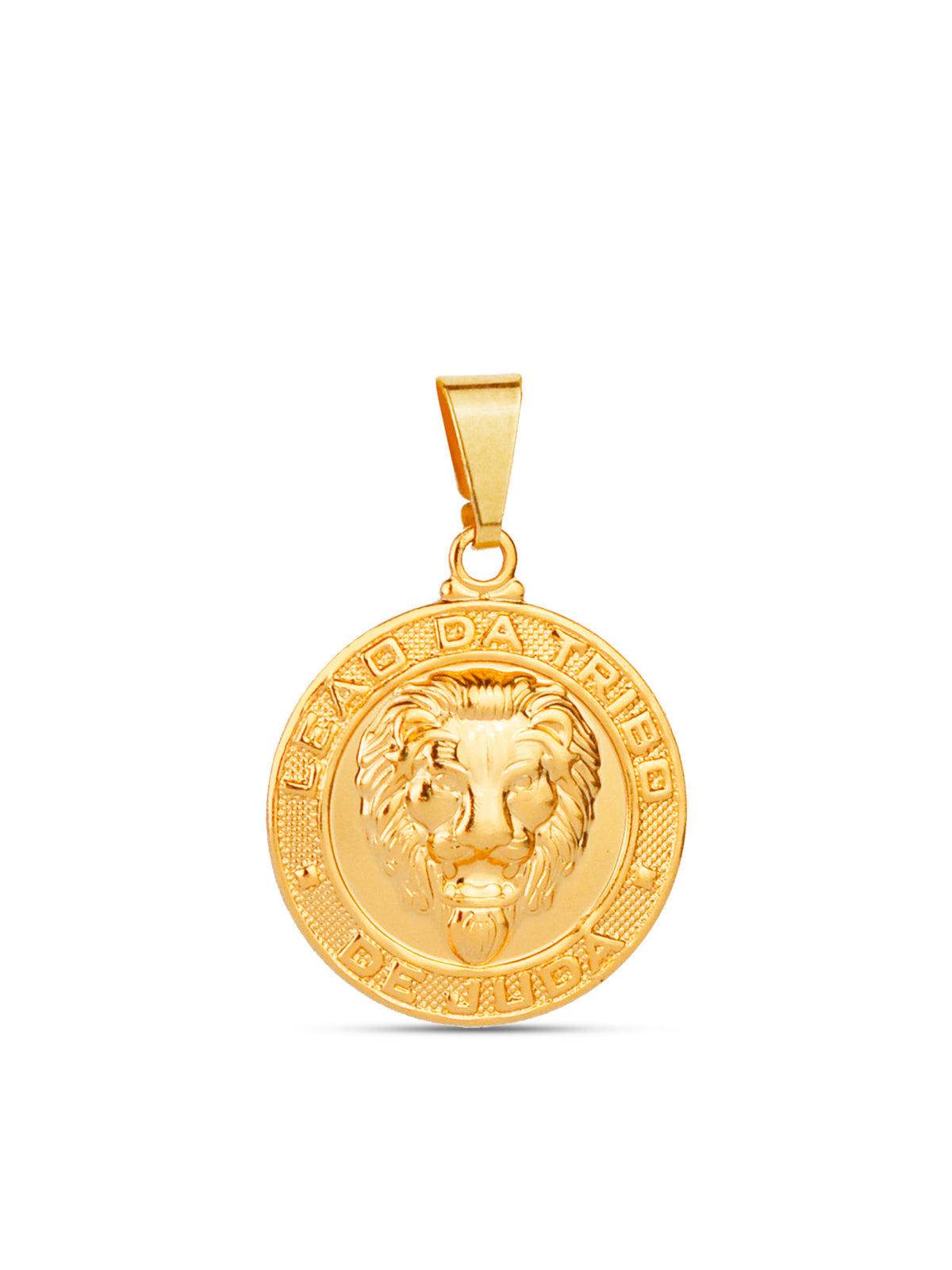 Pingente Leão da Tribo de Judah - banhado a ouro 18k