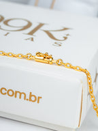 Corrente Chave de Ayrá - cadeado - banhado a ouro 18k - foto 4