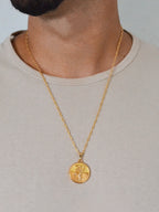 Corrente medalha Oxum amarelo - elo longo - banhado a ouro 18k - foto 4