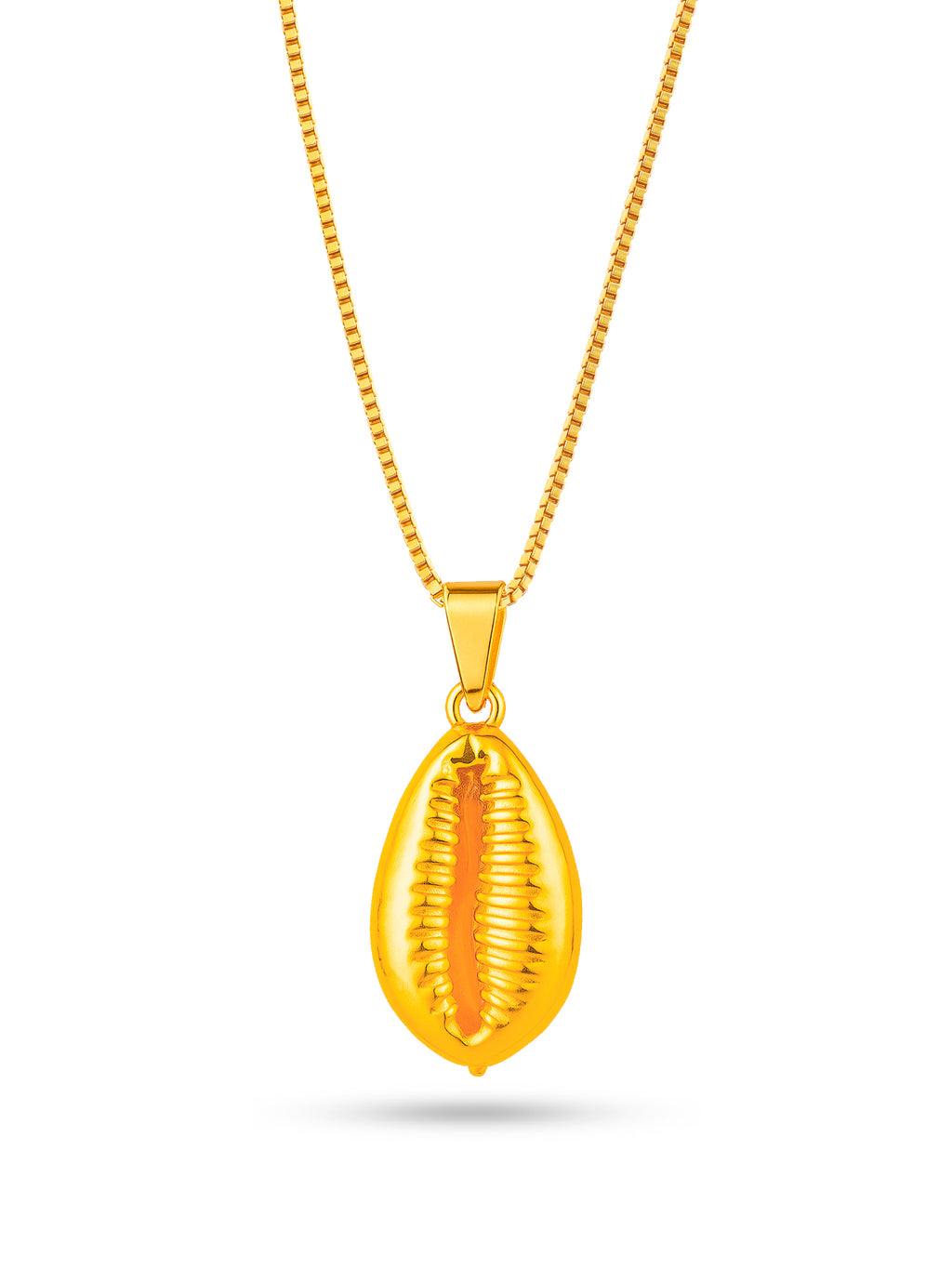 Corrente Búzio - veneziana - banhado a ouro 18k