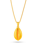 Corrente Búzio - veneziana - banhado a ouro 18k