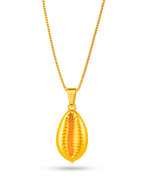 Corrente Búzio - veneziana - banhado a ouro 18k