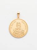 Pingente Nossa Senhora do Bom Parto 2,5 x 2,5 cm - banhado a ouro 18k