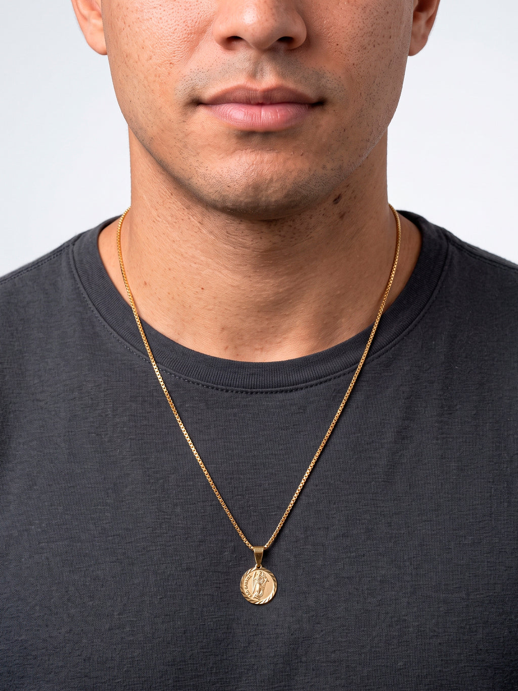 Corrente São gabriel - veneziana - banhado a ouro 18k - foto 3