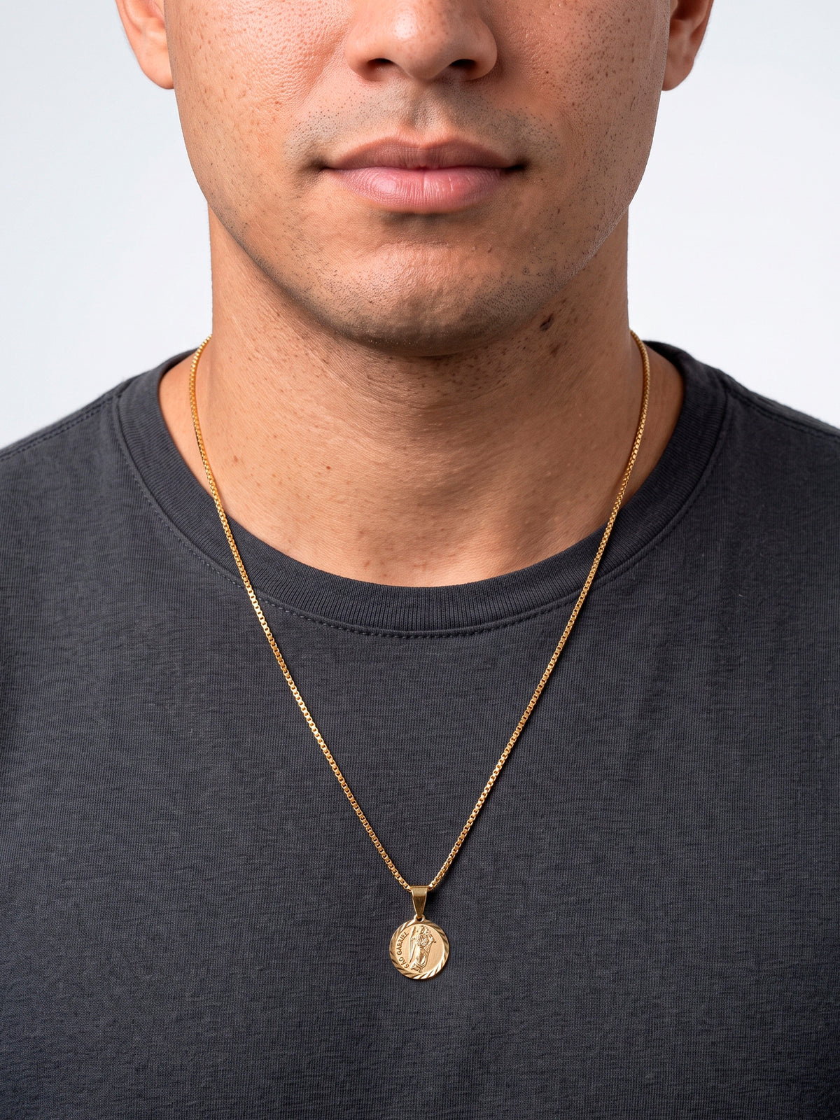 Corrente São gabriel - veneziana - banhado a ouro 18k - foto 3