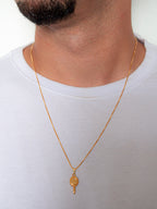 Corrente Espelho de Iemanjá - veneziana - banhado a ouro 18k - foto 5