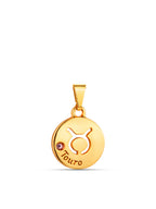 Pingente signo Touro - banhado a ouro 18k