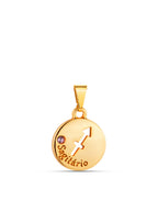 Pingente signo Sagitário - banhado a ouro 18k
