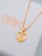 Pingente Nossa Senhora Coração - banhado a ouro 18k - foto 3