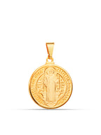 Pingente Medalha de São Bento - banhado a ouro 18k