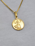 Corrente medalha Iansã - veneziana - banhado a ouro 18k - foto 5