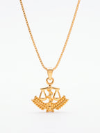 Corrente nutrição - veneziana - banhado a ouro 18k