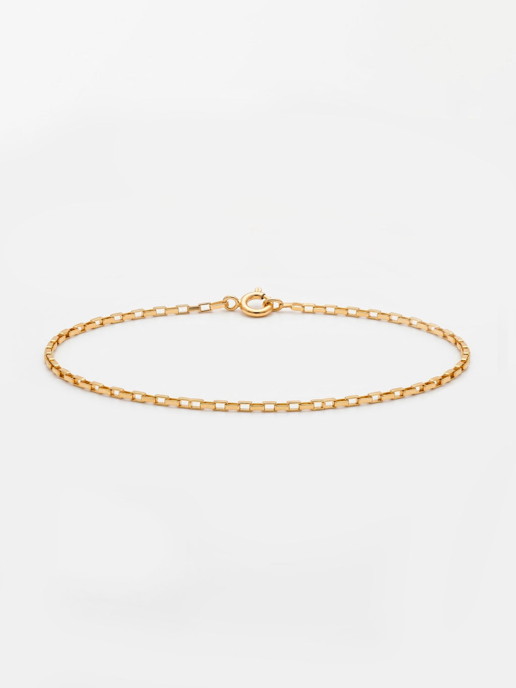 Pulseira Tijolinho - 1,5 mm - banhada a ouro 18k