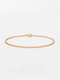 Pulseira Tijolinho - 1,5 mm - banhada a ouro 18k