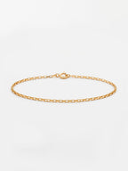 Pulseira Tijolinho - 1,5 mm - banhada a ouro 18k