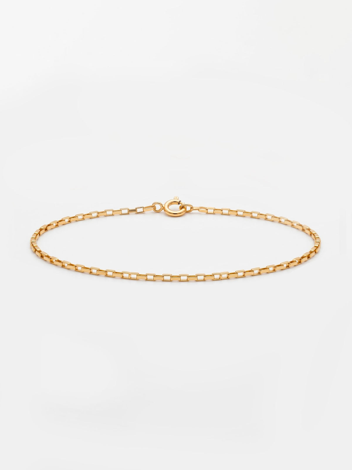 Pulseira Tijolinho - 1,5 mm - banhada a ouro 18k