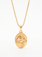 Corrente Madre Teresa de Calcutá - veneziana - banhado a ouro 18k