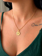 Pingente signo Gêmeos - banhado a ouro 18k - foto 2
