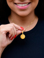 Corrente Pai Nosso Espiral - veneziana - banhado a ouro 18k - foto 2