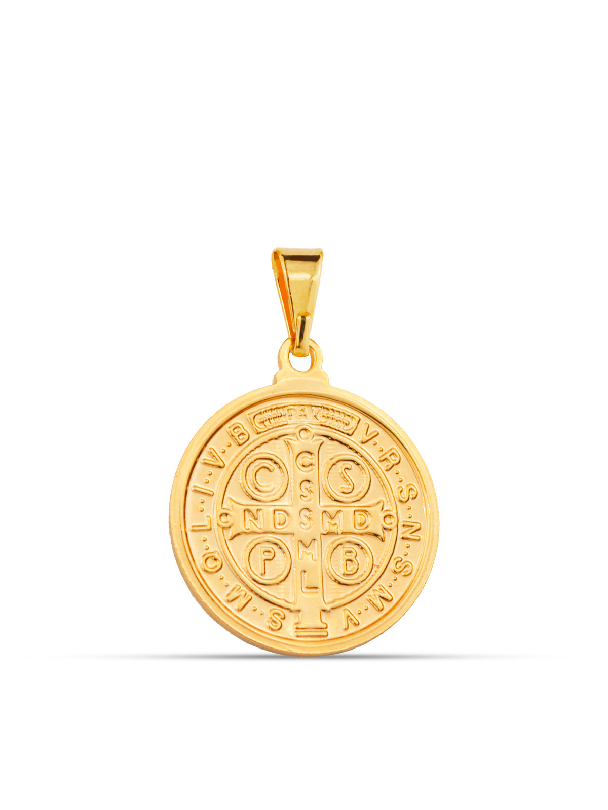 Pingente Medalha de São Bento - banhado a ouro 18k - foto 3