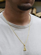 Corrente Nossa Senhora - banhado a ouro 18k - foto 3