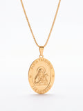 Corrente Santa Terezinha - veneziana - banhado a ouro 18k