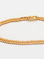 Pulseira Grumet duplo - 4,5 mm - banhada a ouro 18k