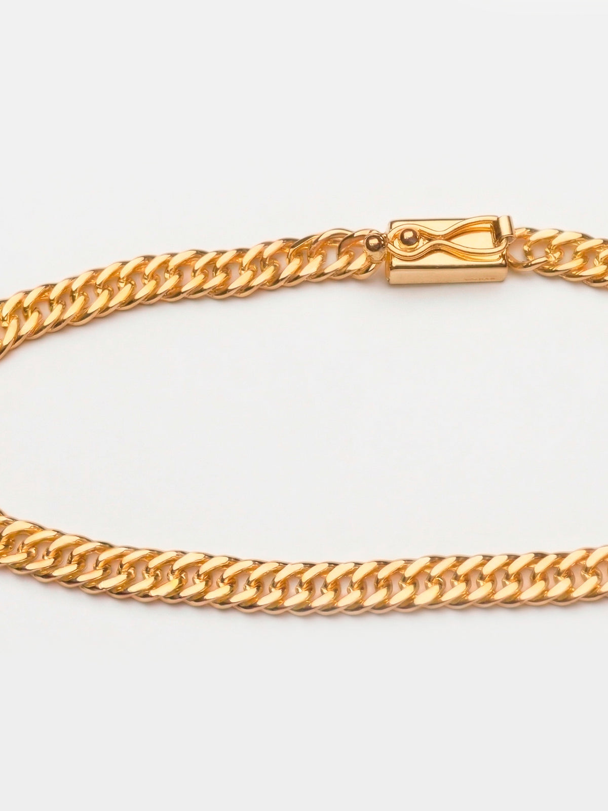 Pulseira Grumet duplo - 4,5 mm - banhada a ouro 18k