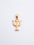 Pingente psicologia 1,7 x 1,4 cm - banhado a ouro 18k