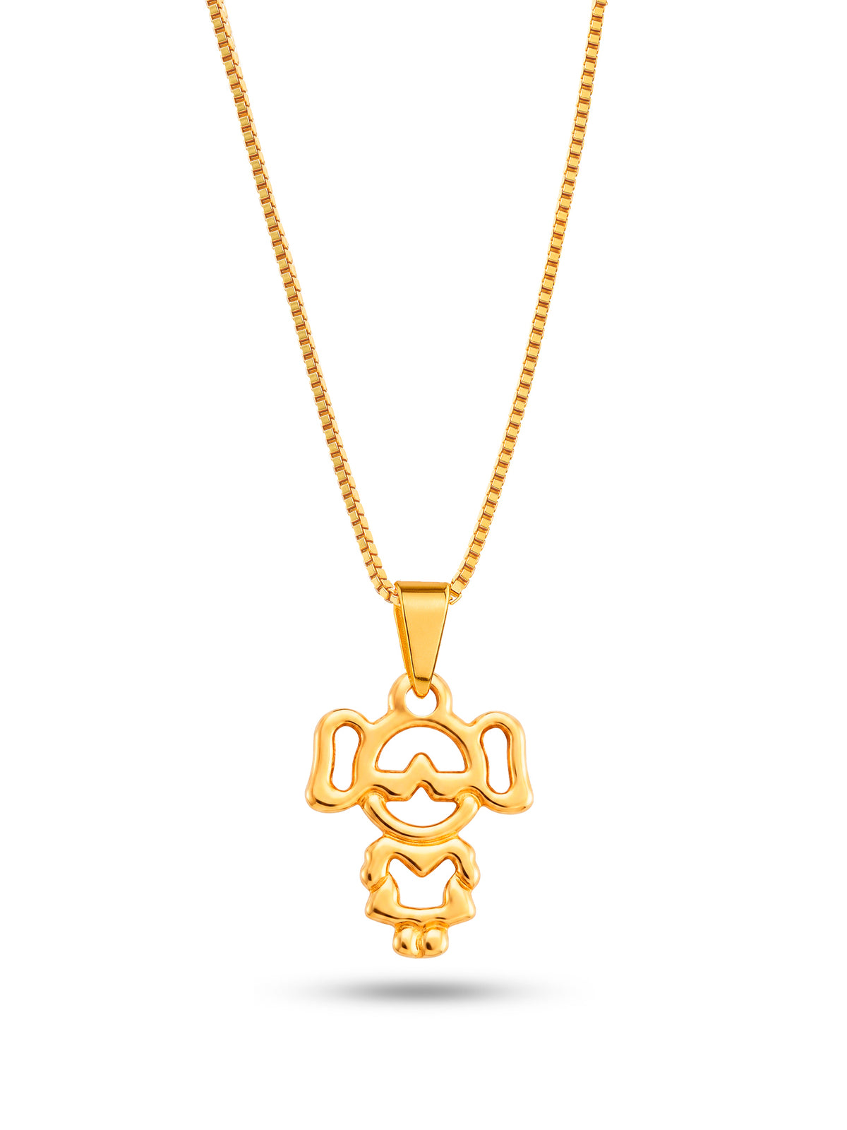 Corrente menina vazado - veneziana - banhado a ouro 18k