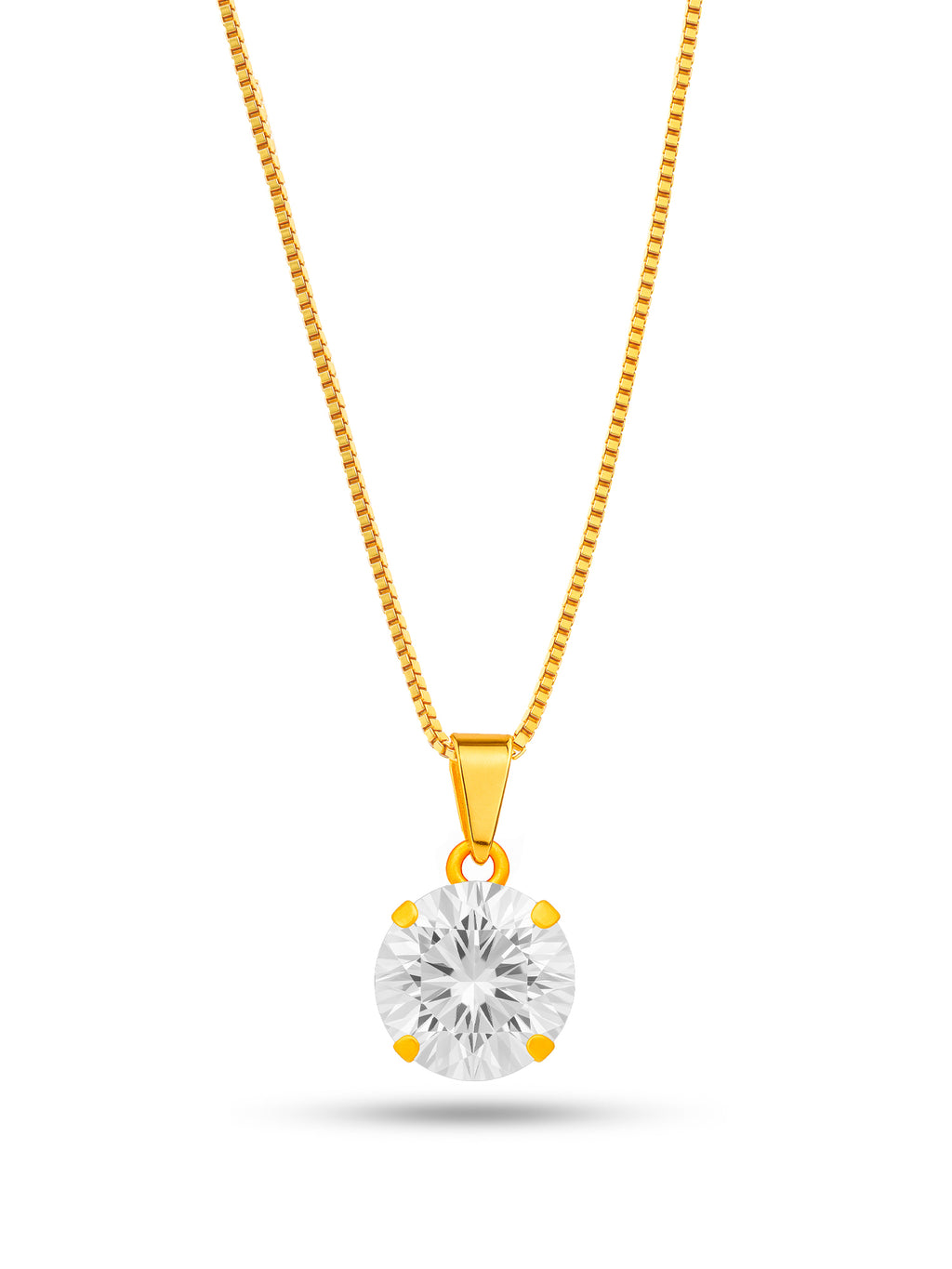 Corrente ponto de luz branco diamante - veneziana - banhado a ouro 18k