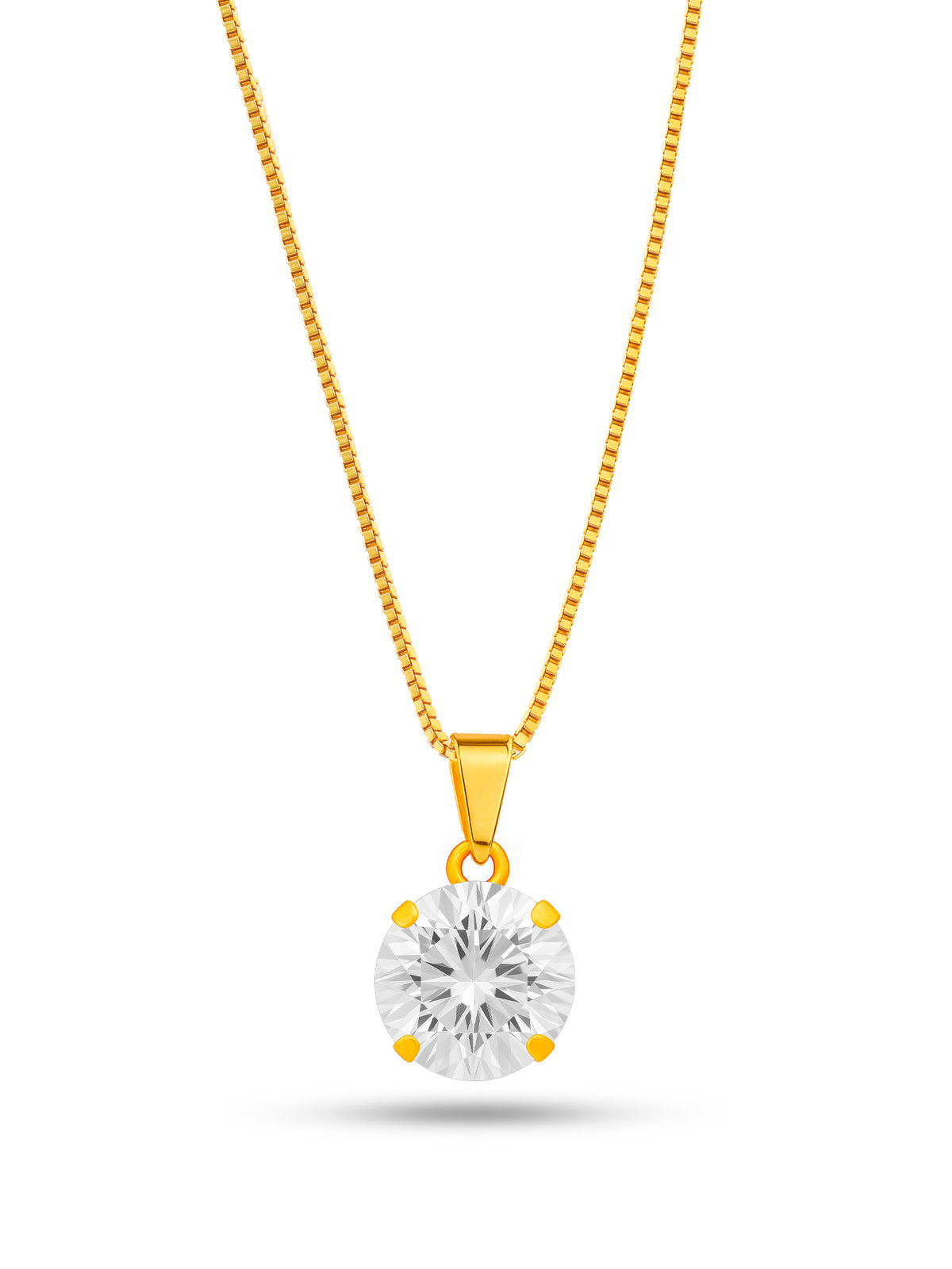 Corrente ponto de luz branco diamante - veneziana - banhado a ouro 18k