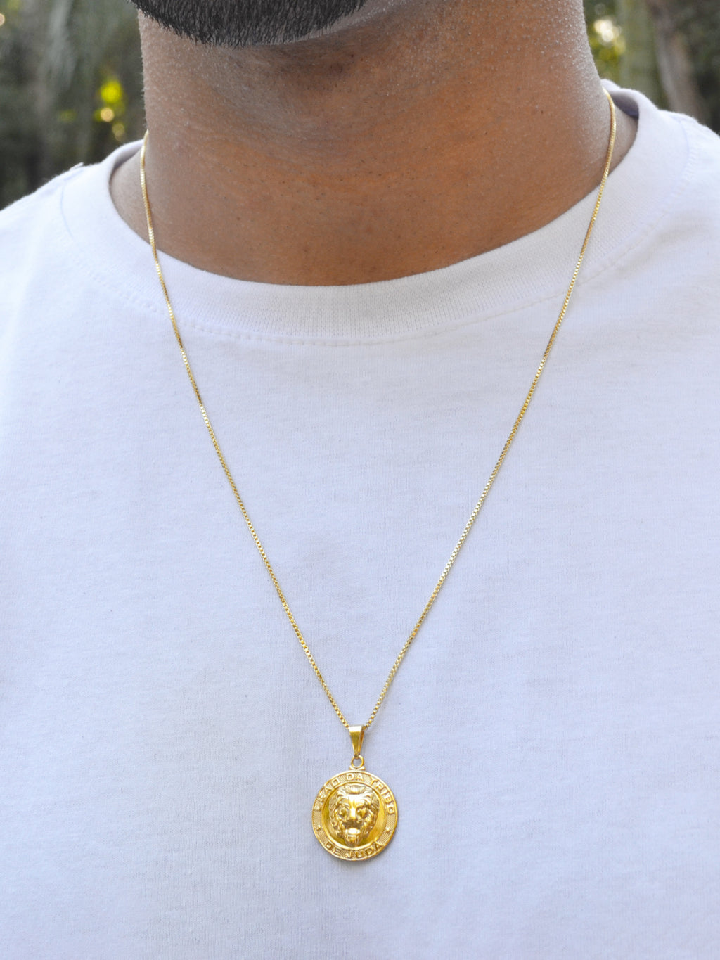 Corrente Leão da Tribo de Judah - banhado a ouro 18k - foto 2