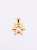 Pingente agronomia 1,7 x 1,6 cm - banhado a ouro 18k