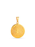 Pingente Pai Nosso Espiral P - banhado a ouro 18k