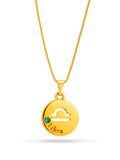 Corrente signo Libra - veneziana - banhado a ouro 18k