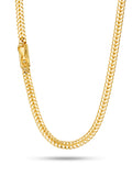 Corrente Grumet Union 3,5 mm - fecho gaveta - banhado a ouro 18k