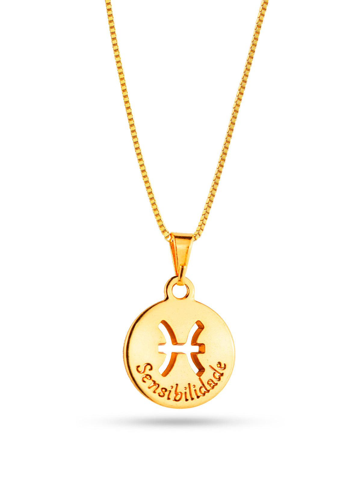 Corrente signo Peixes - veneziana - banhado a ouro 18k - foto 3