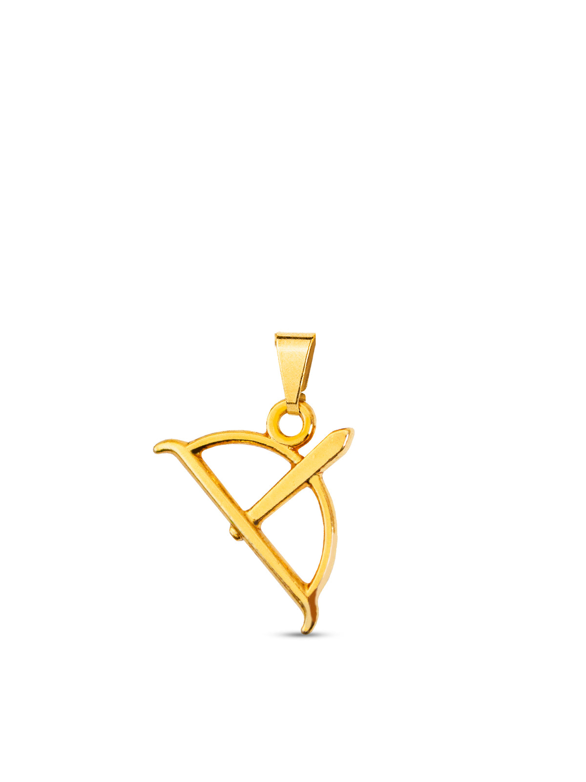 Pingente Ofá de Oxossi - banhado a ouro 18k