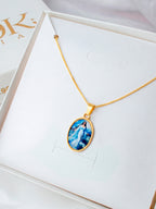 Pingente medalha imagem Iemanjá - banhado a ouro 18k - foto 3