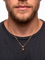 Corrente odontologia - veneziana - banhado a ouro 18k - foto 2